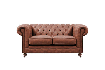 Grand Chesterfield | 2 Seater Sofa | Vintage Chestnut