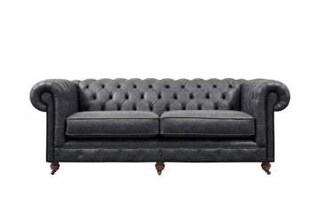 Grand Chesterfield | 3 Seater Sofa | Vintage Slate