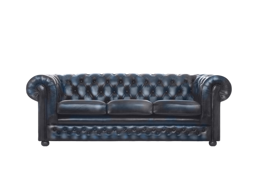 Chesterfield | 3 Seater Sofa | Antique Blue