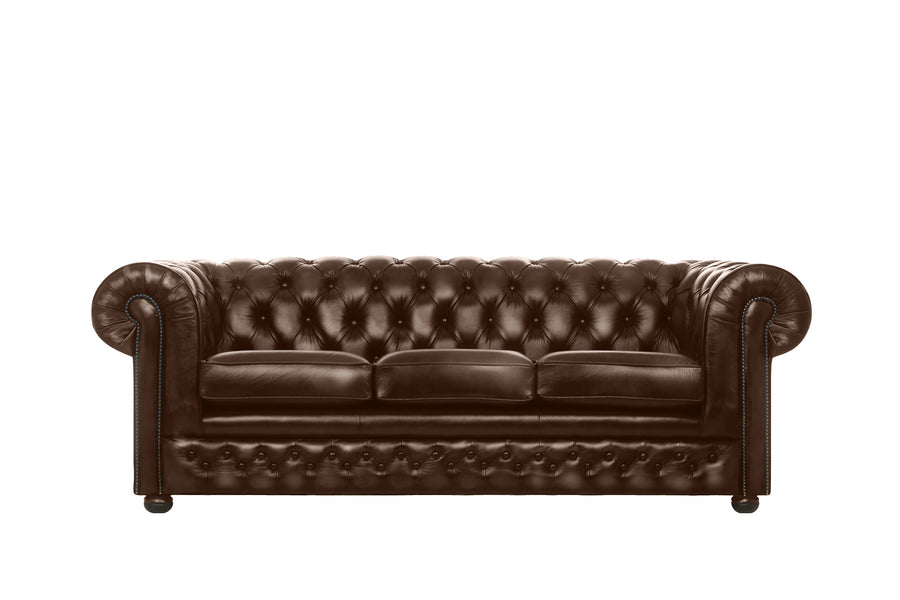 Chesterfield | 3 Seater Sofa | Antique Brown