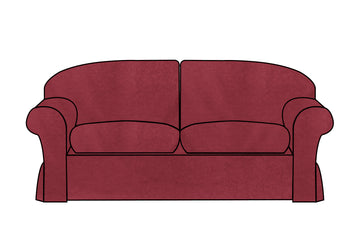 Madrid | 3 Seater Extra Loose Cover | Kingston Burgundy