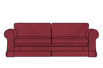 Albany | 4 Seater Extra Loose Cover | Kingston Burgundy