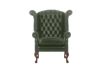 Chesterfield | Georgian Highback Chair | Antique Green