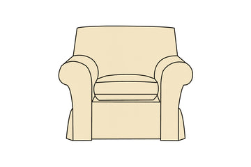 Newport | Armchair Extra Loose Cover | Miami Ivory