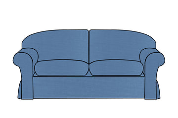 Madrid | 3 Seater Extra Loose Cover | Capri Blue