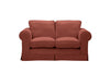 Albany | 2 Seater Extra Loose Cover | Kingston Dark Terracotta