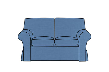 Newport | 2 Seater Extra Loose Cover | Capri Blue