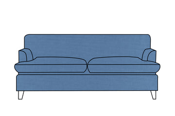 Positano | 3 Seater Extra Loose Cover | Capri Blue