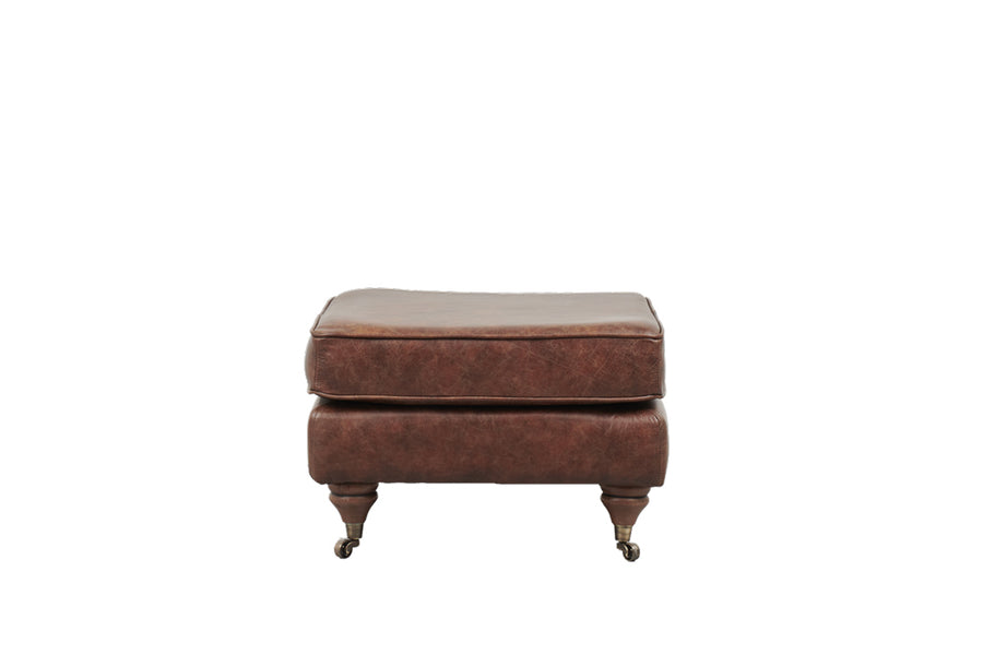 Florence | Footstool | Vintage Chestnut