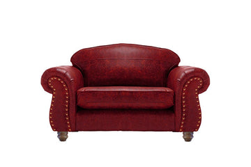 Burlington | Leather Love Seat | Vintage Oxblood